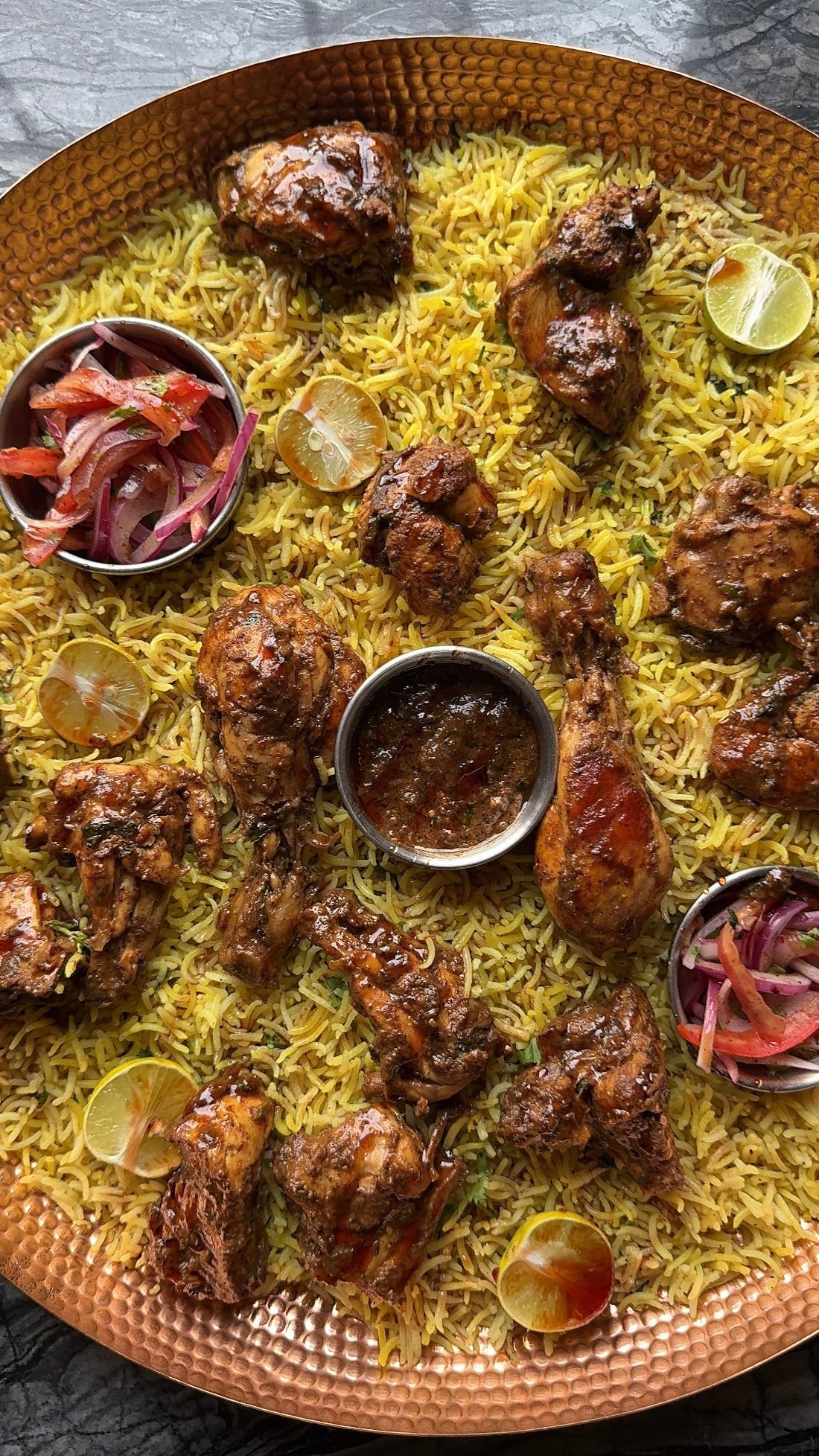 Persian inspired chicken and turmeric rice